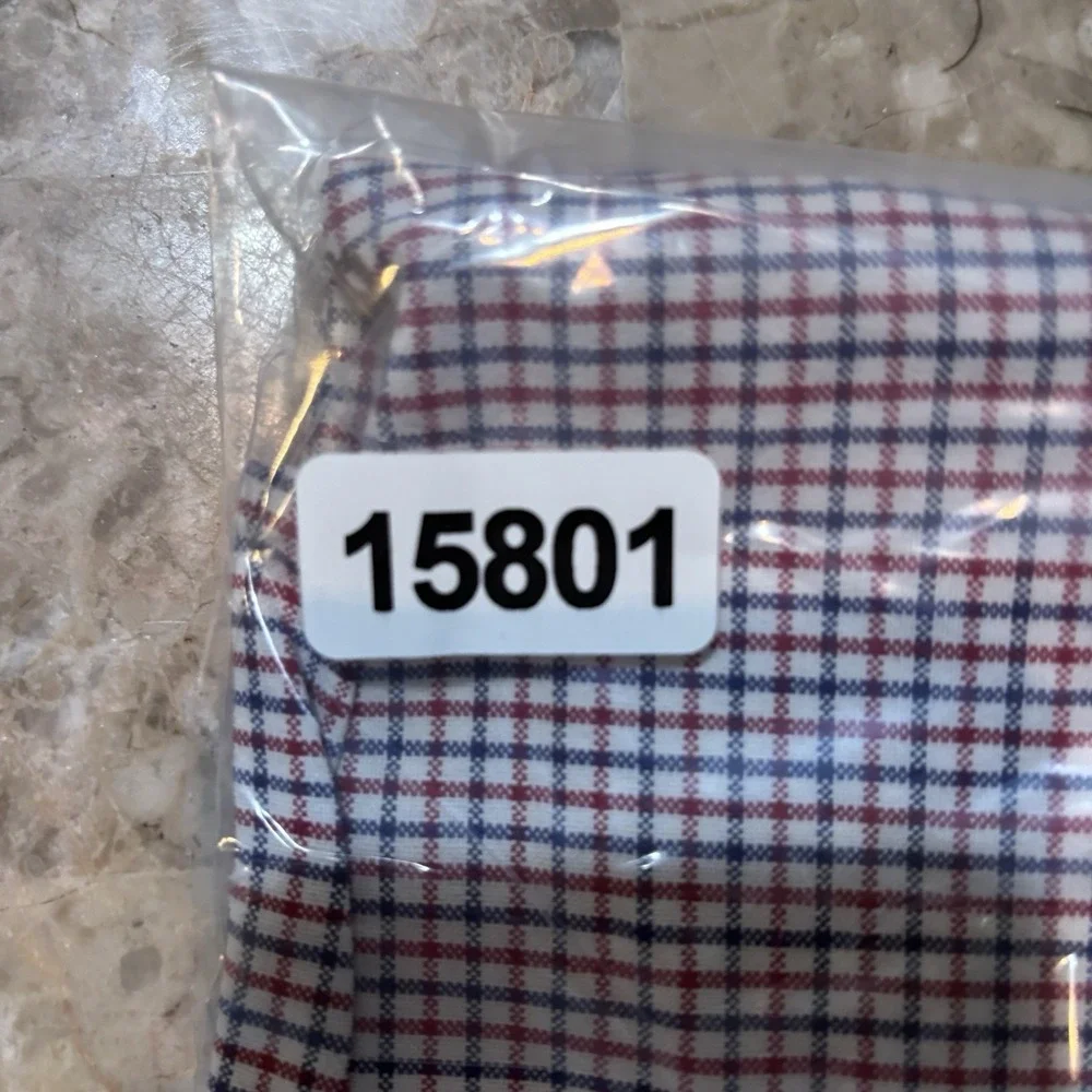 Polo Ralph Lauren Shirt Mens Large Windowpane Oxford Classic Short Sleeve OCBD